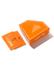 Timeless CEF 10 box with two Vitamin C serum sample packets on a white background.