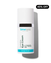hydrating eye cream with peptide complex ultra-hydrating & cooling in .5 oz with 40% discount badge on a white background 