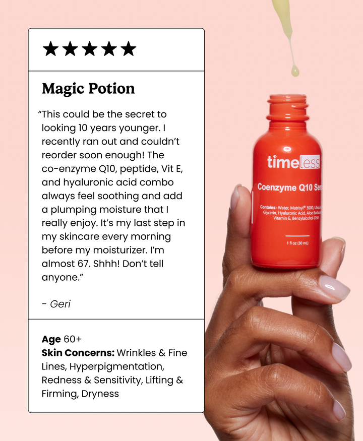 マトリゲン　トリニティ　Qセラム　コエンザイムQ10 Coenzyme Q10 + Peptides Serum with Hyaluronic Acid | Timeless Skin