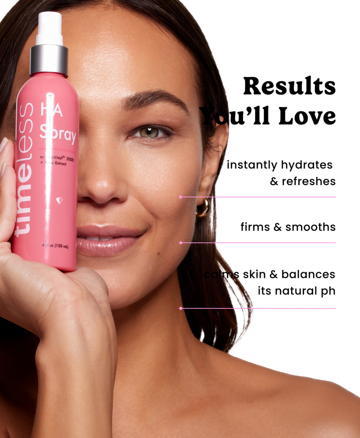 Rose Hyaluronic Acid with Matrixyl® 3000 Peptides Spray | Timeless