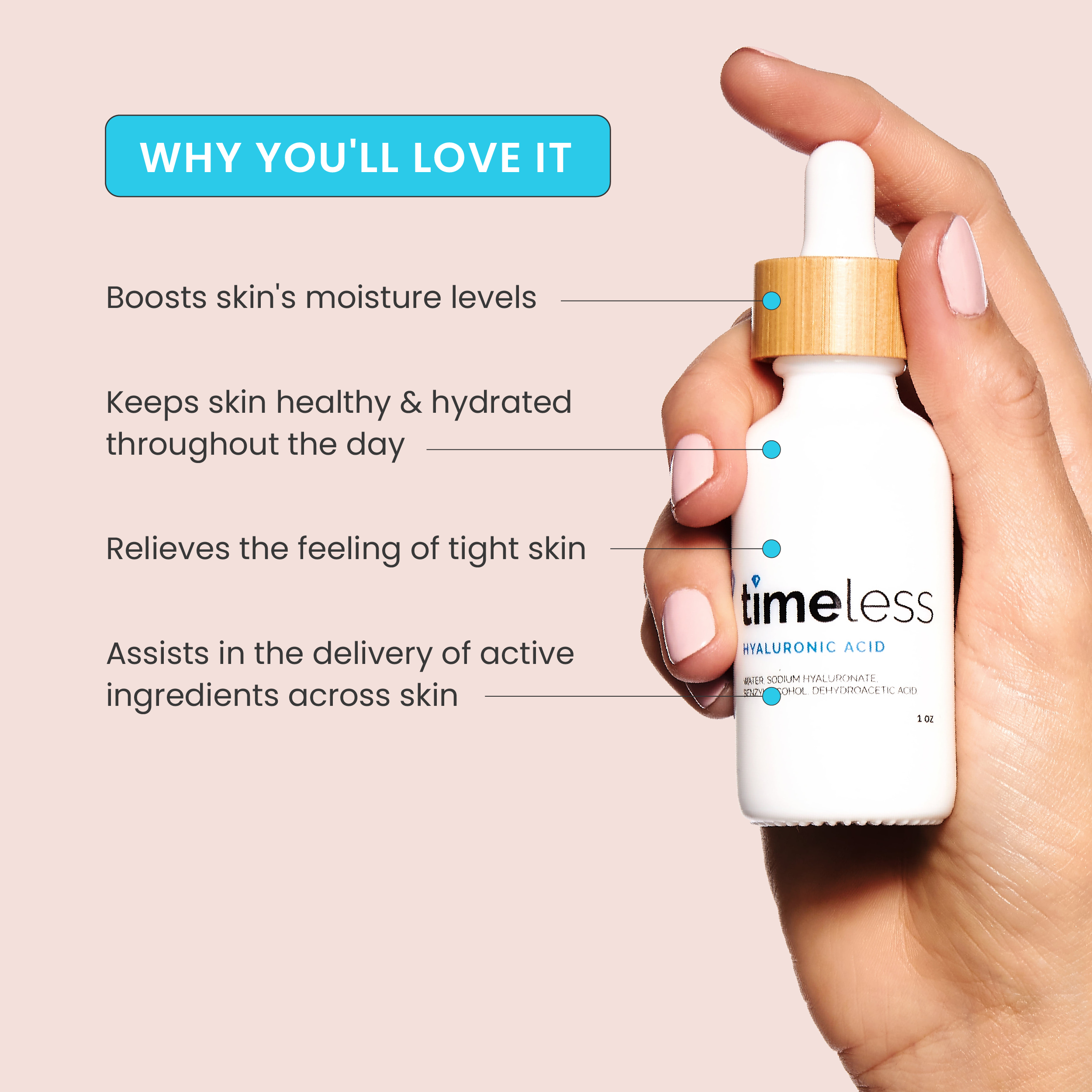 Best Selling Pure Hyaluronic Acid Hydrating Serum | Timeless Skin Care