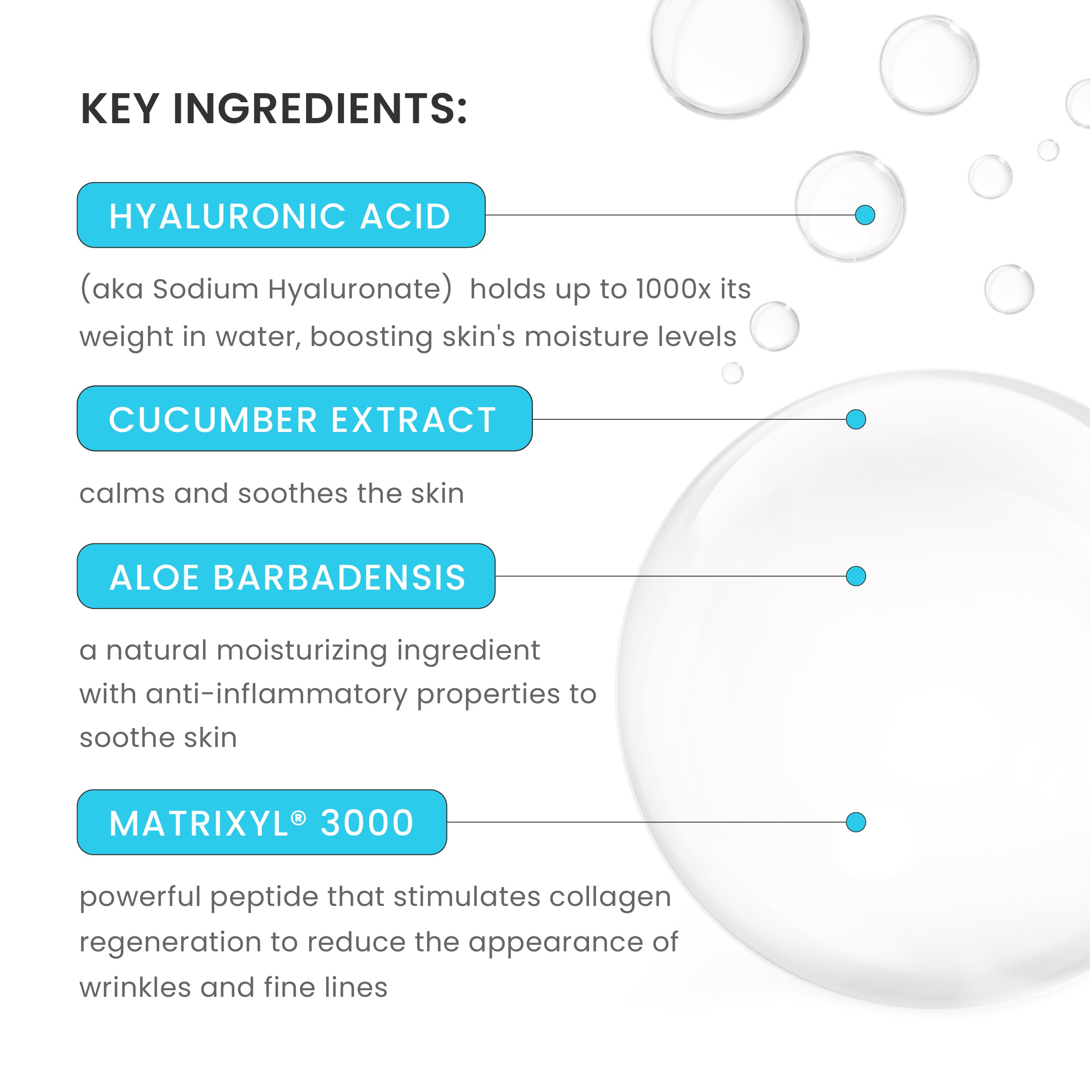 Hyaluronic Acid & Matrixyl®️ 3000 Hydrating Spray with Cucumber Extract ...